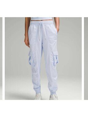 Lululemon Dance Studio Cargo Jogger XS Windmill Blue Relaxed Mid-Rise Pockets